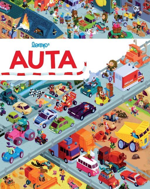 Auta – duża książka obrazkowa dla dwulatka
