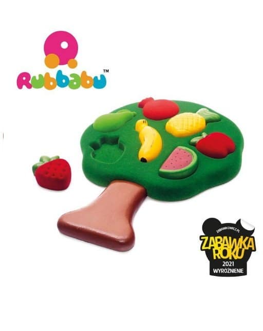 Rubbabu, Sensoryczny sorter Puzzle 3D owoce